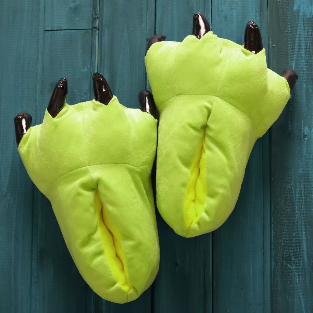 Stitch Animal Paw Slippers for Boy Girl Unisex Kids Cute Monster Claw Slippers Cartoon Soft Plush Warm Home Slippers Child Shoes