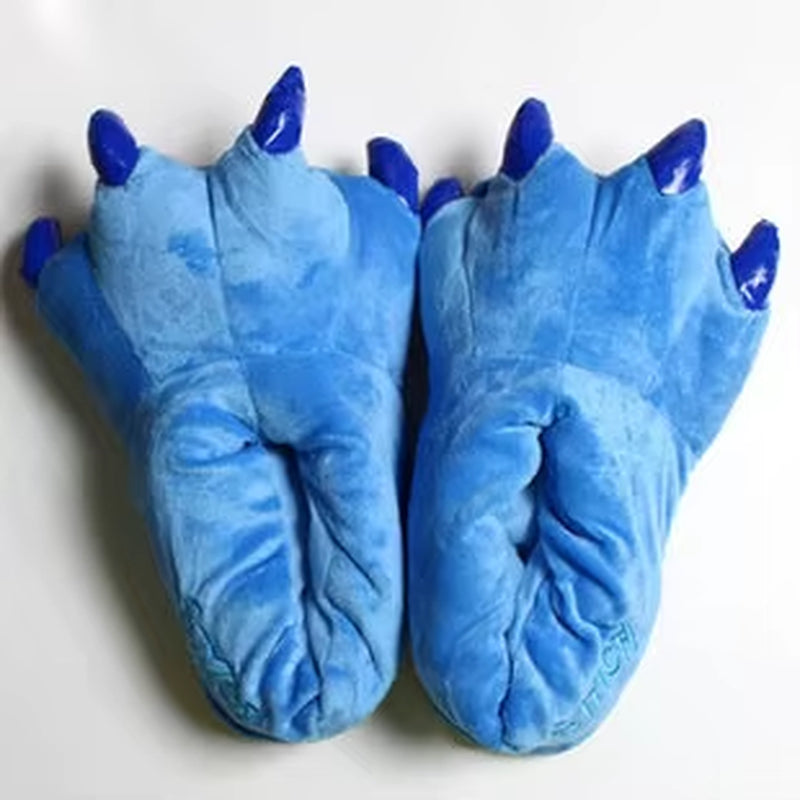 Stitch Animal Paw Slippers for Boy Girl Unisex Kids Cute Monster Claw Slippers Cartoon Soft Plush Warm Home Slippers Child Shoes